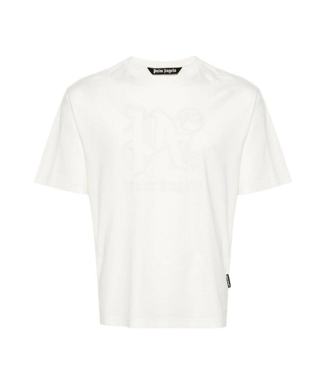 PALM ANGELS Белая хлопковая футболка, фото 1