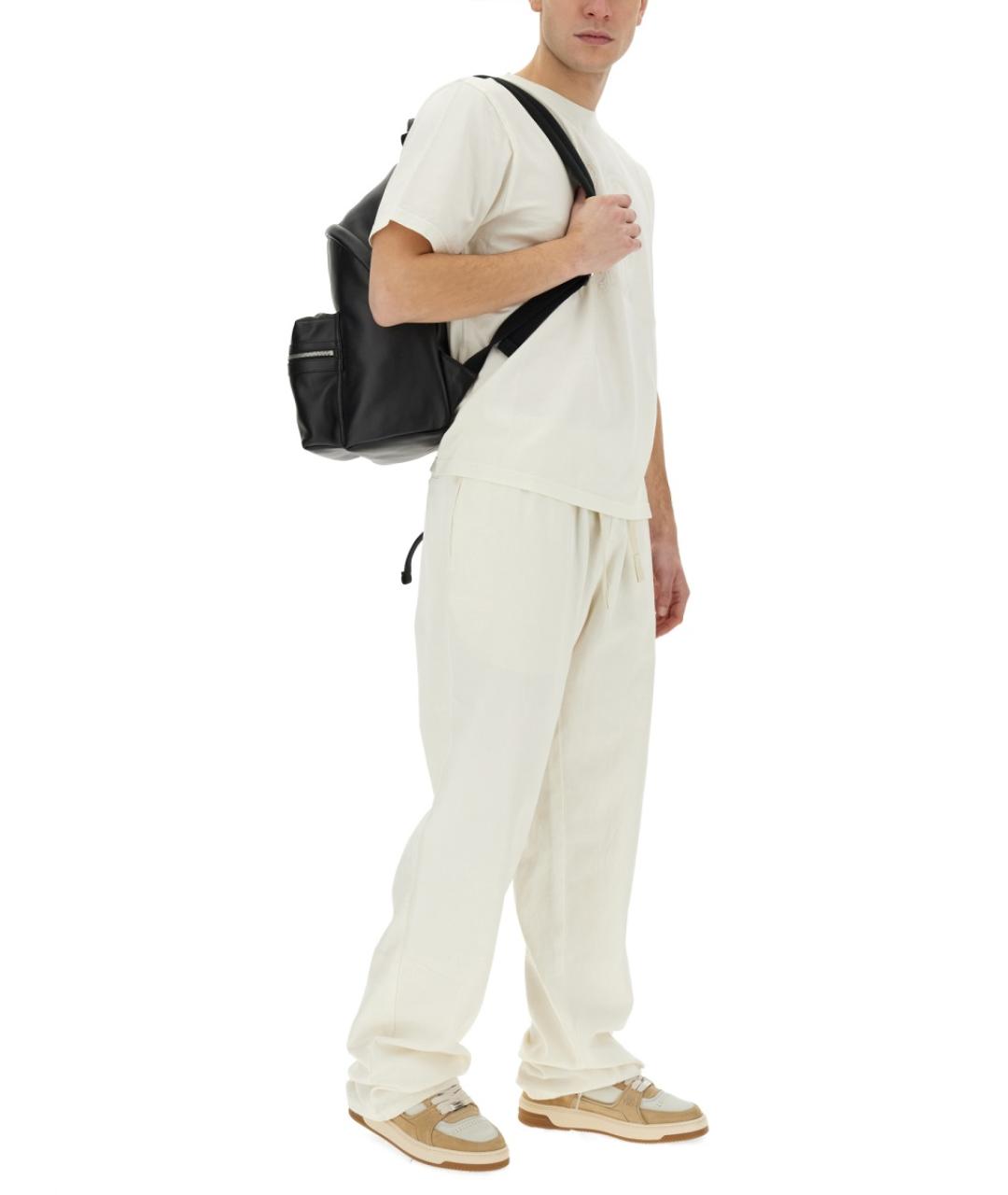 PALM ANGELS Белая хлопковая футболка, фото 3