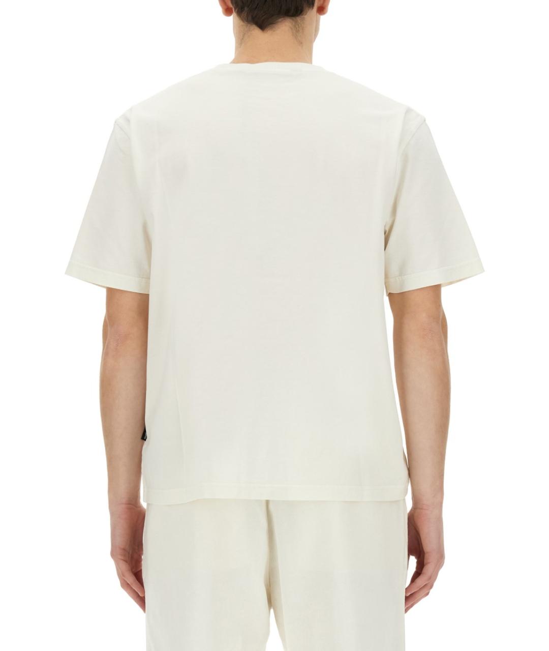 PALM ANGELS Белая хлопковая футболка, фото 4