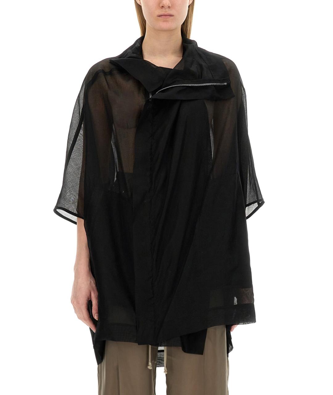 RICK OWENS Черная хлопковая блузы, фото 2