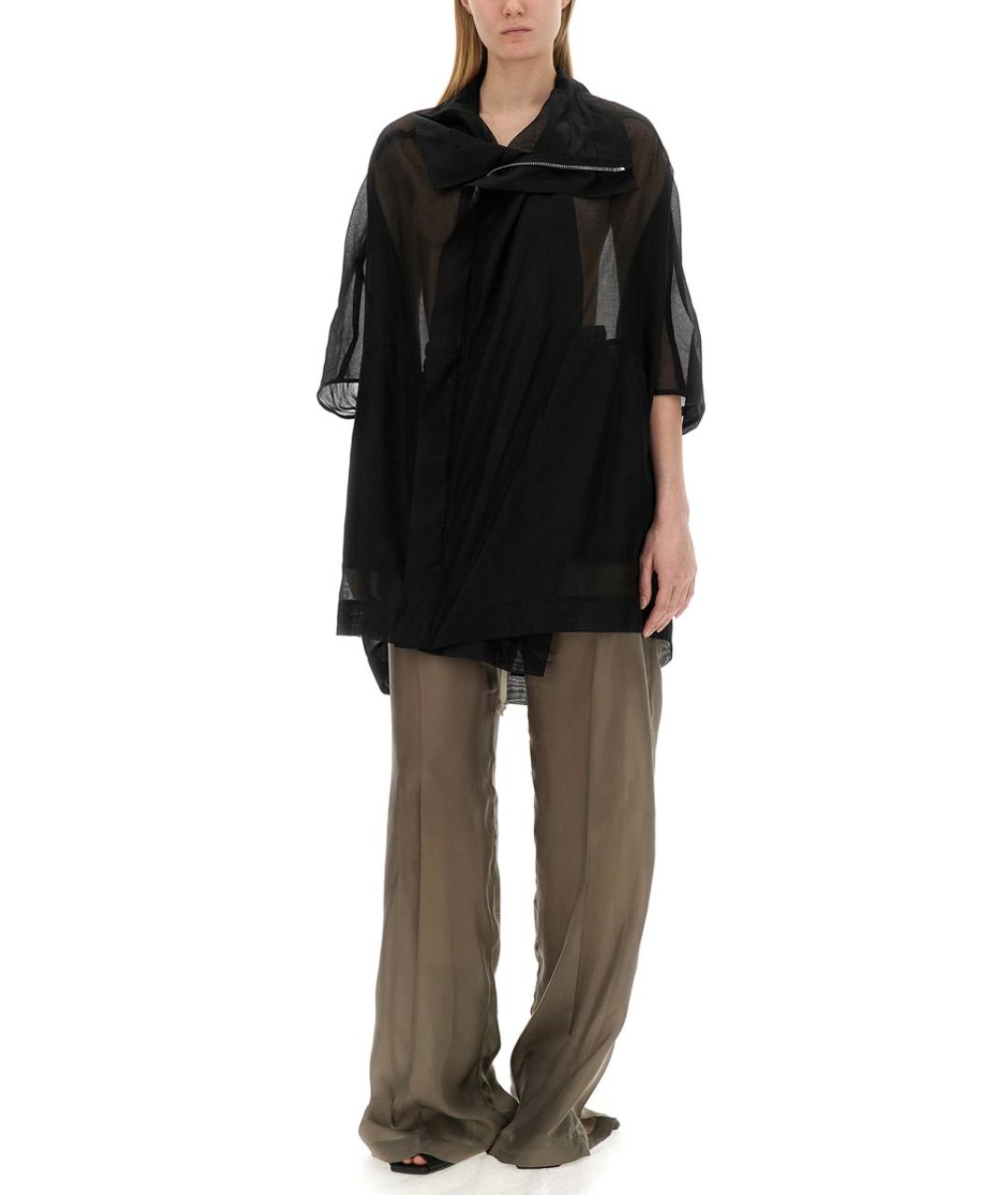 RICK OWENS Черная хлопковая блузы, фото 3