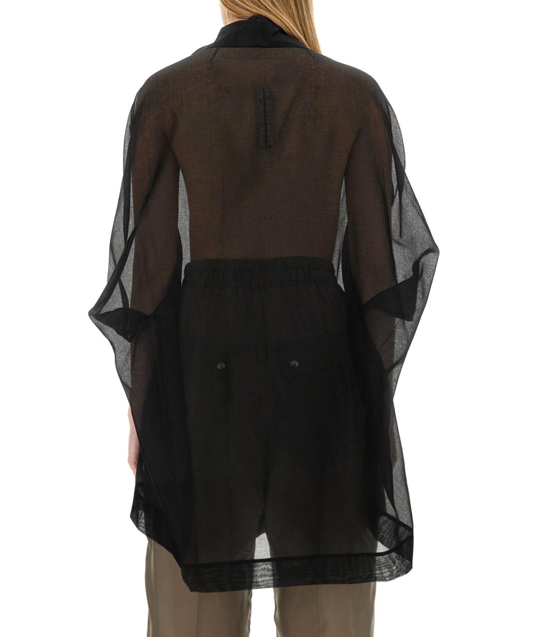 RICK OWENS Черная хлопковая блузы, фото 4