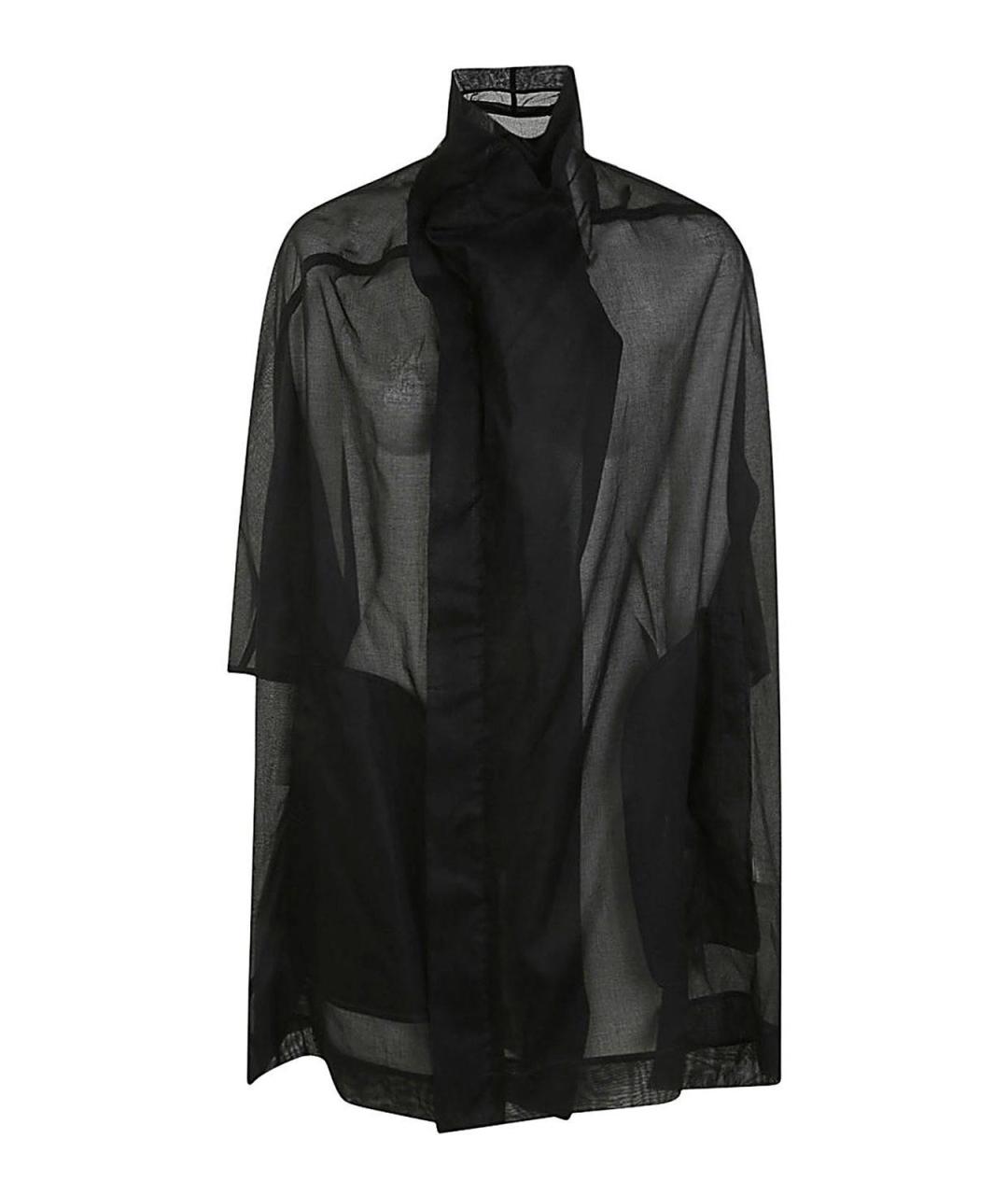 RICK OWENS Черная хлопковая блузы, фото 1