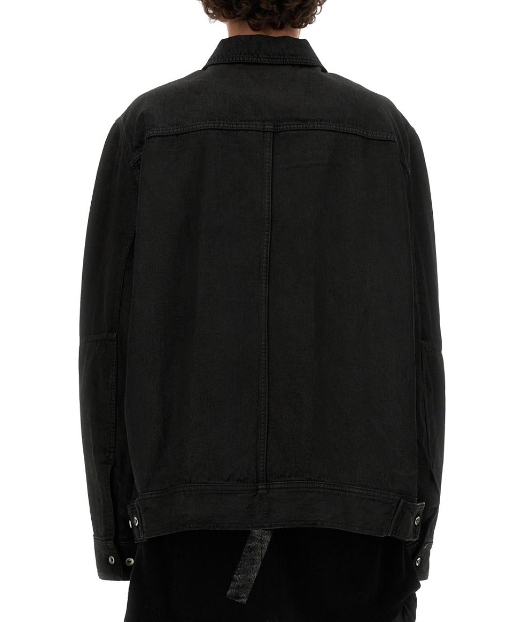 RICK OWENS Черная хлопковая куртка, фото 4