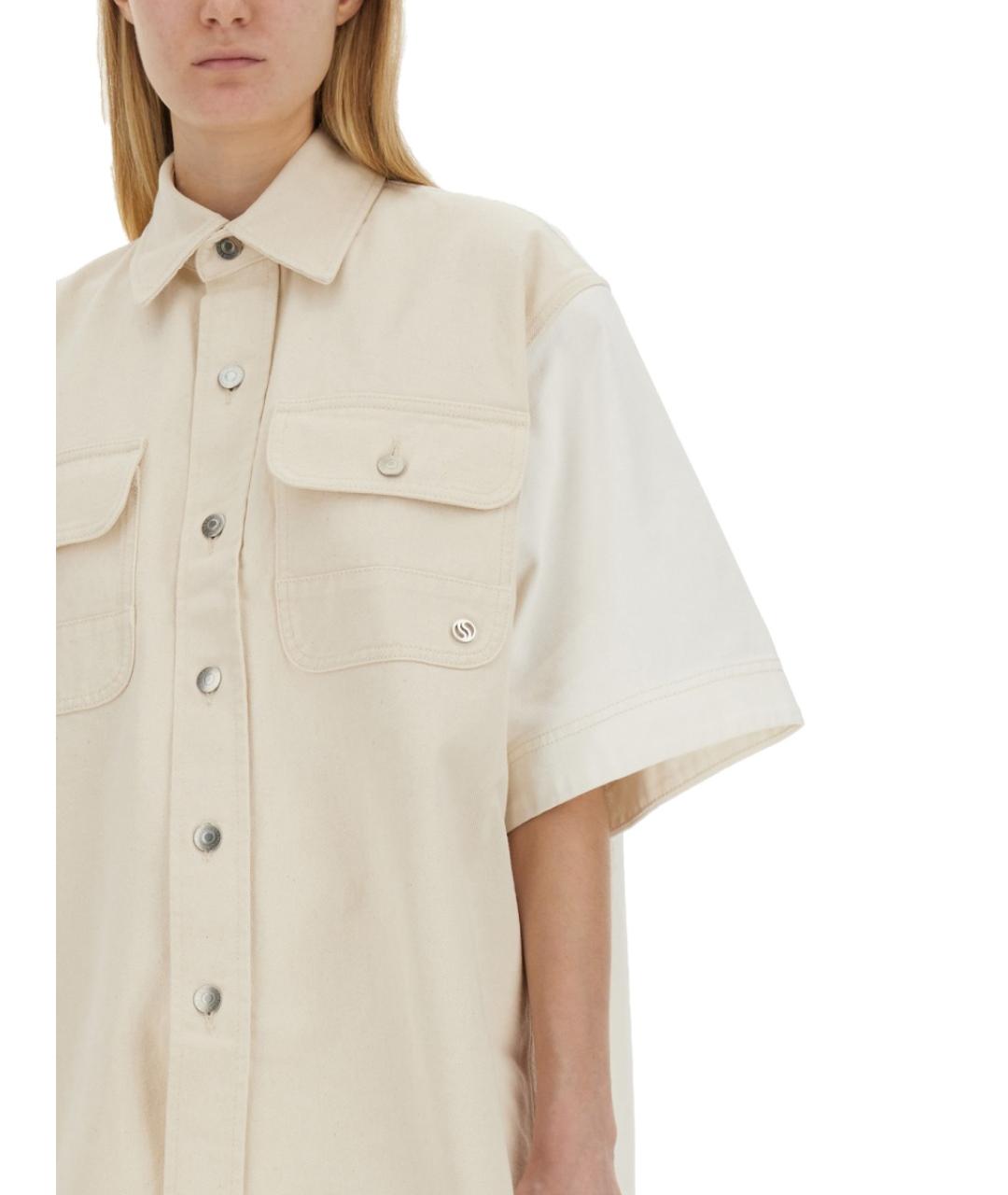 STELLA MCCARTNEY Белая хлопковая рубашка, фото 5