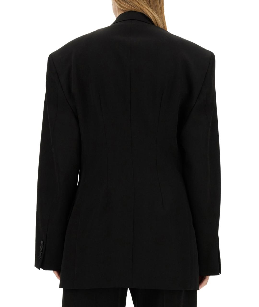 BALENCIAGA Черный шерстяной жакет/пиджак, фото 4
