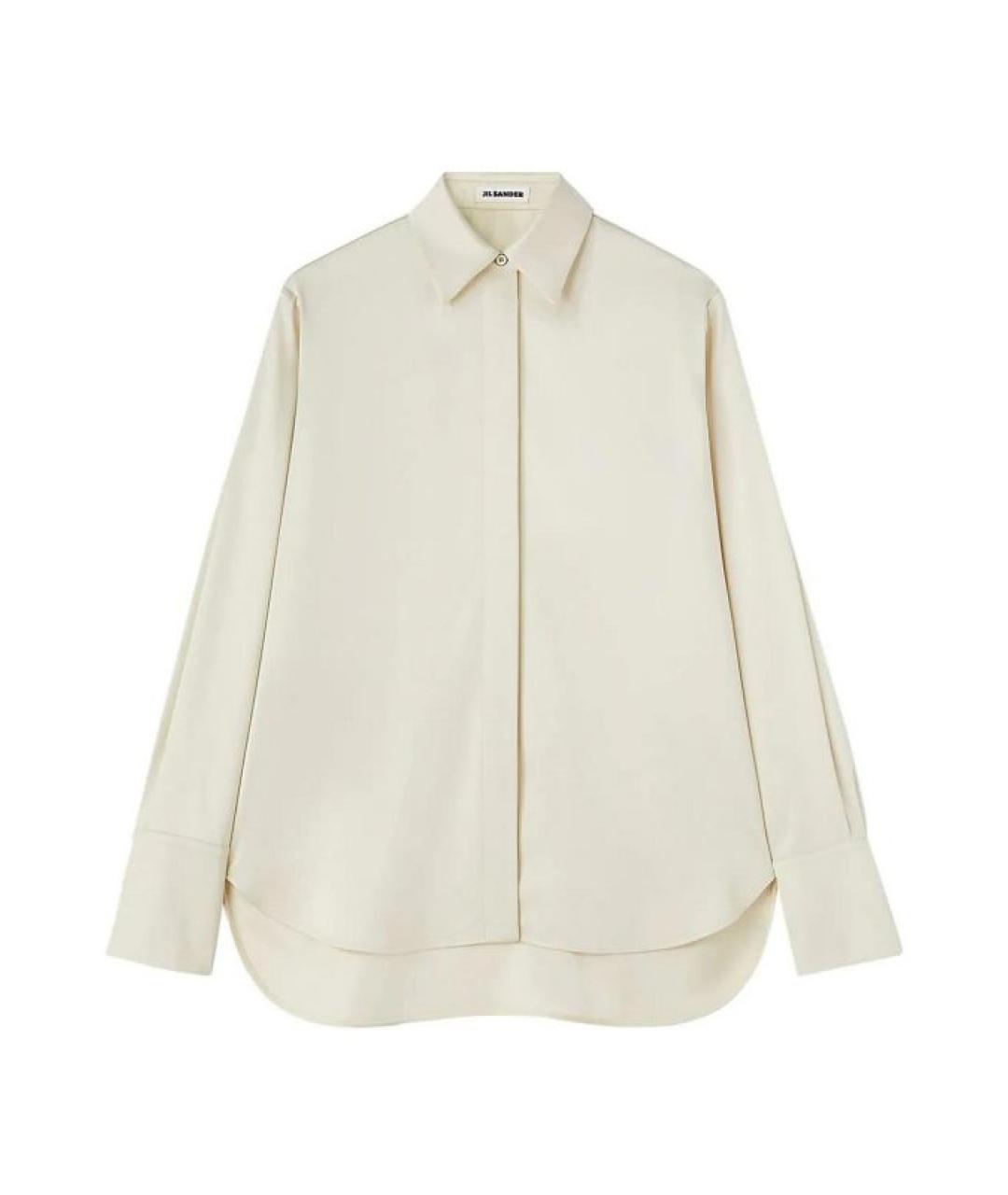 JIL SANDER Белая вискозная рубашка, фото 1
