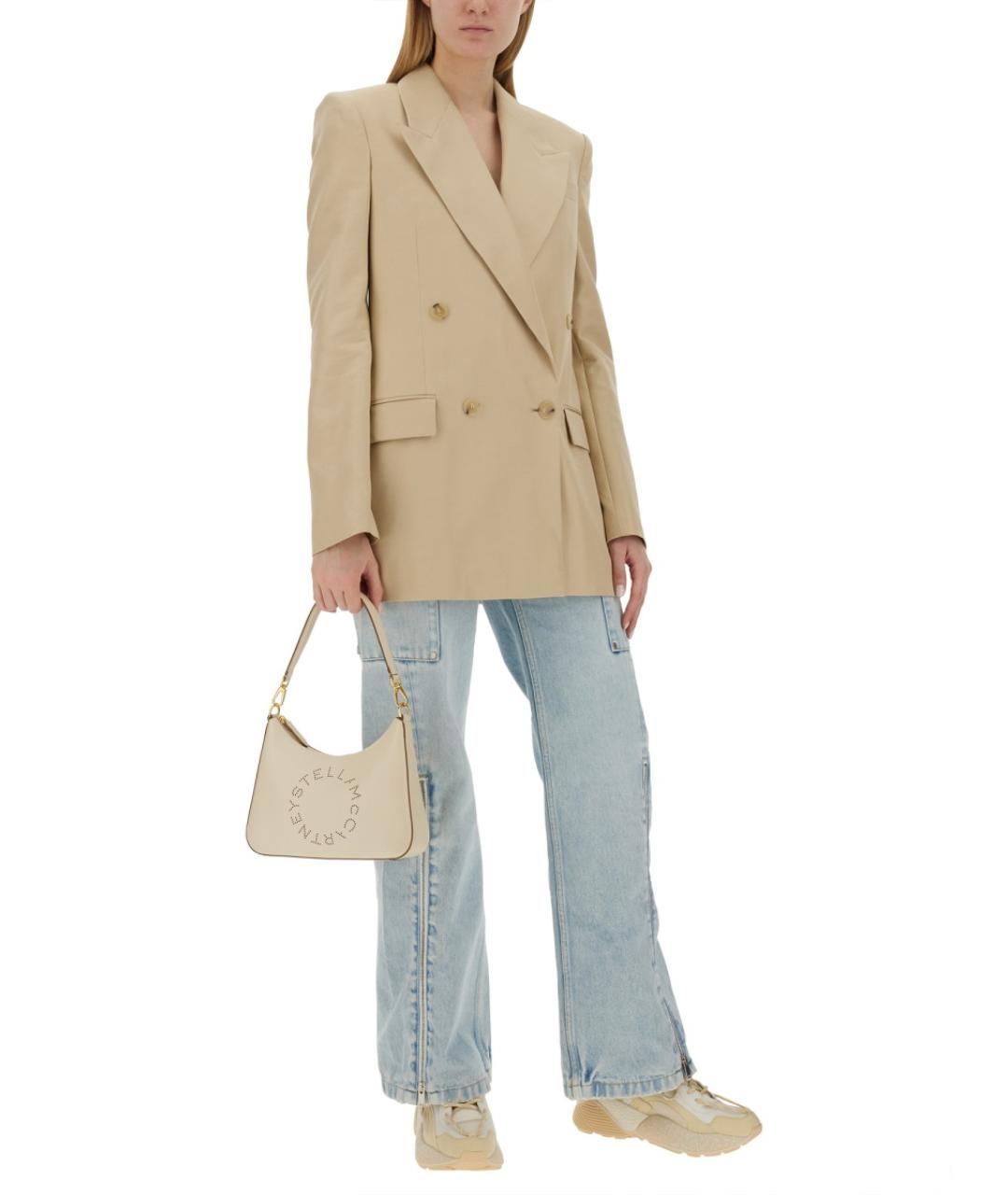 STELLA MCCARTNEY Бежевый вискозный жакет/пиджак, фото 3