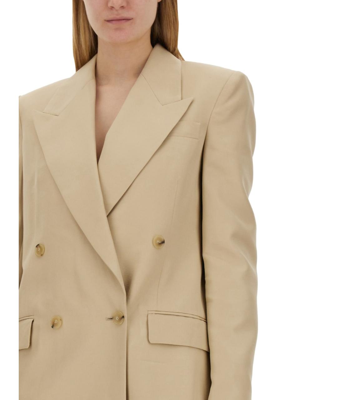 STELLA MCCARTNEY Бежевый вискозный жакет/пиджак, фото 5