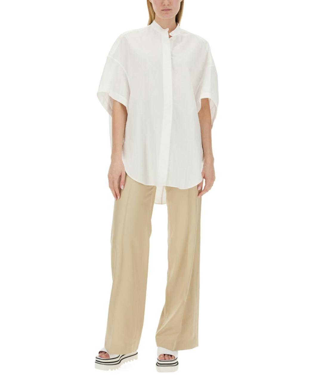 STELLA MCCARTNEY Бежевые вискозные прямые брюки, фото 3