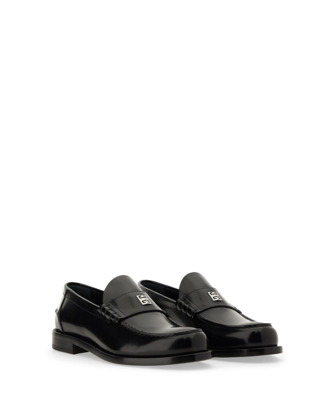 GIVENCHY Черные кожаные лоферы, фото 2