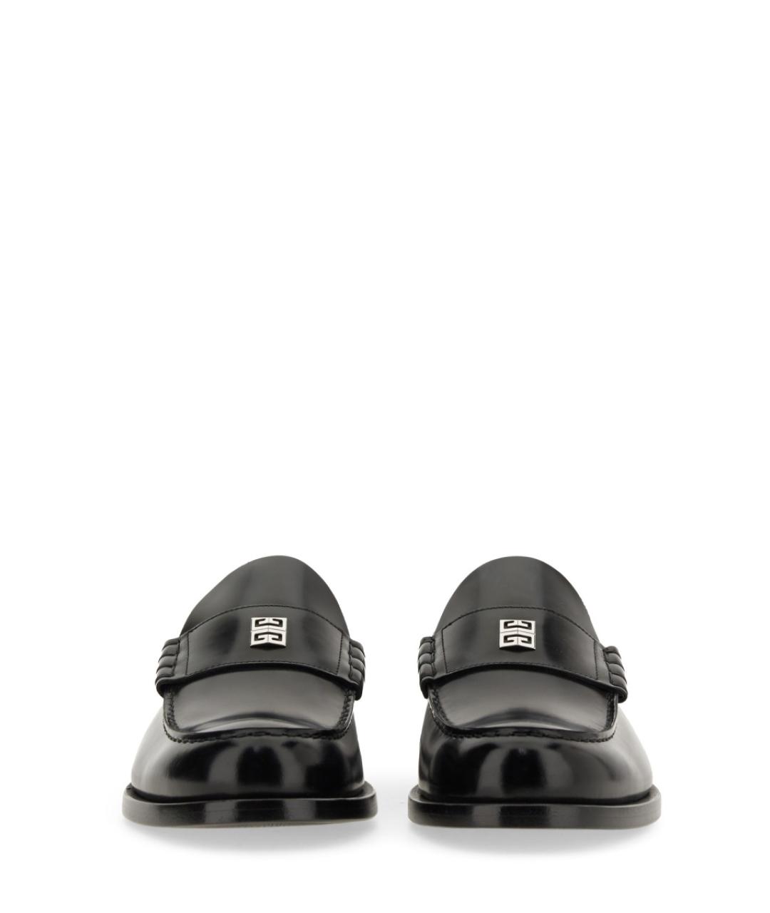 GIVENCHY Черные кожаные лоферы, фото 4