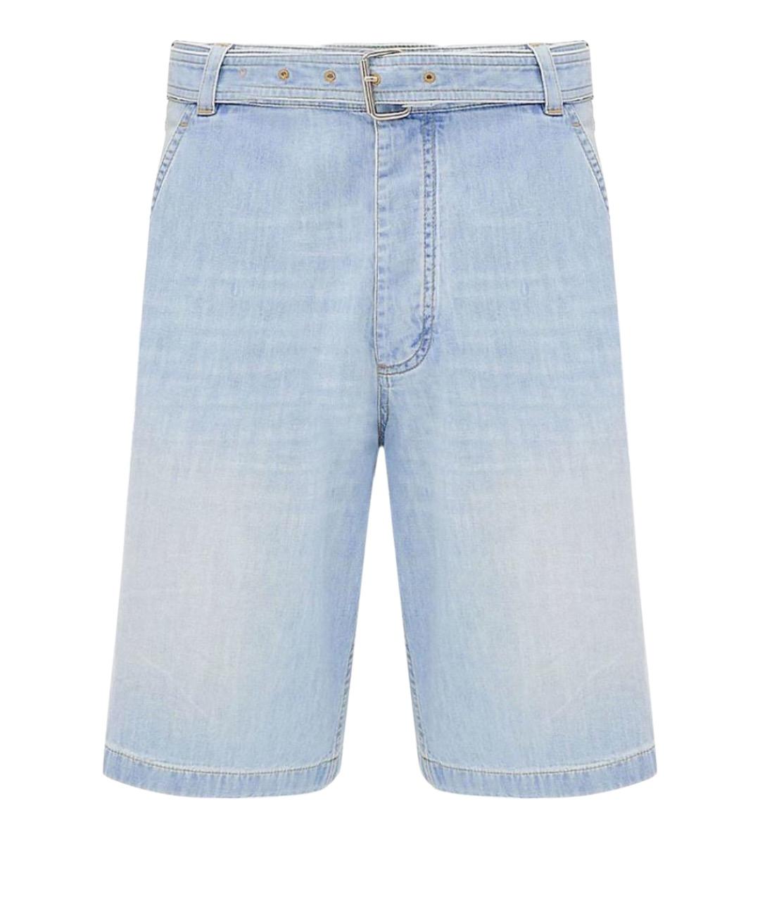 BOTTEGA VENETA Синие хлопковые шорты, фото 1
