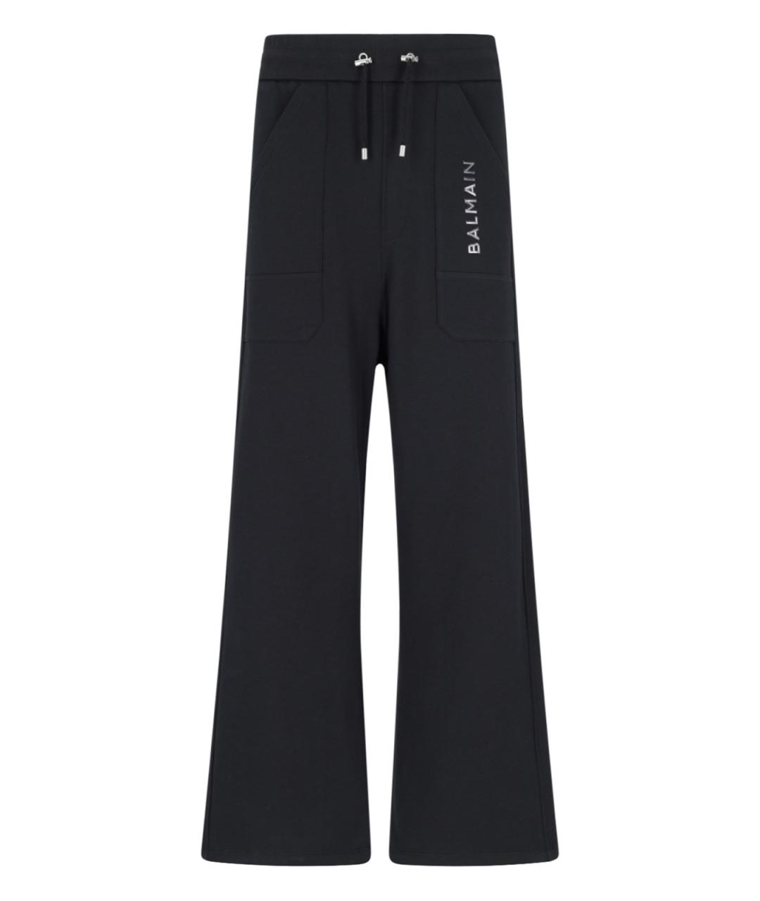 BALMAIN Черный хлопковый спортивный костюм, фото 1