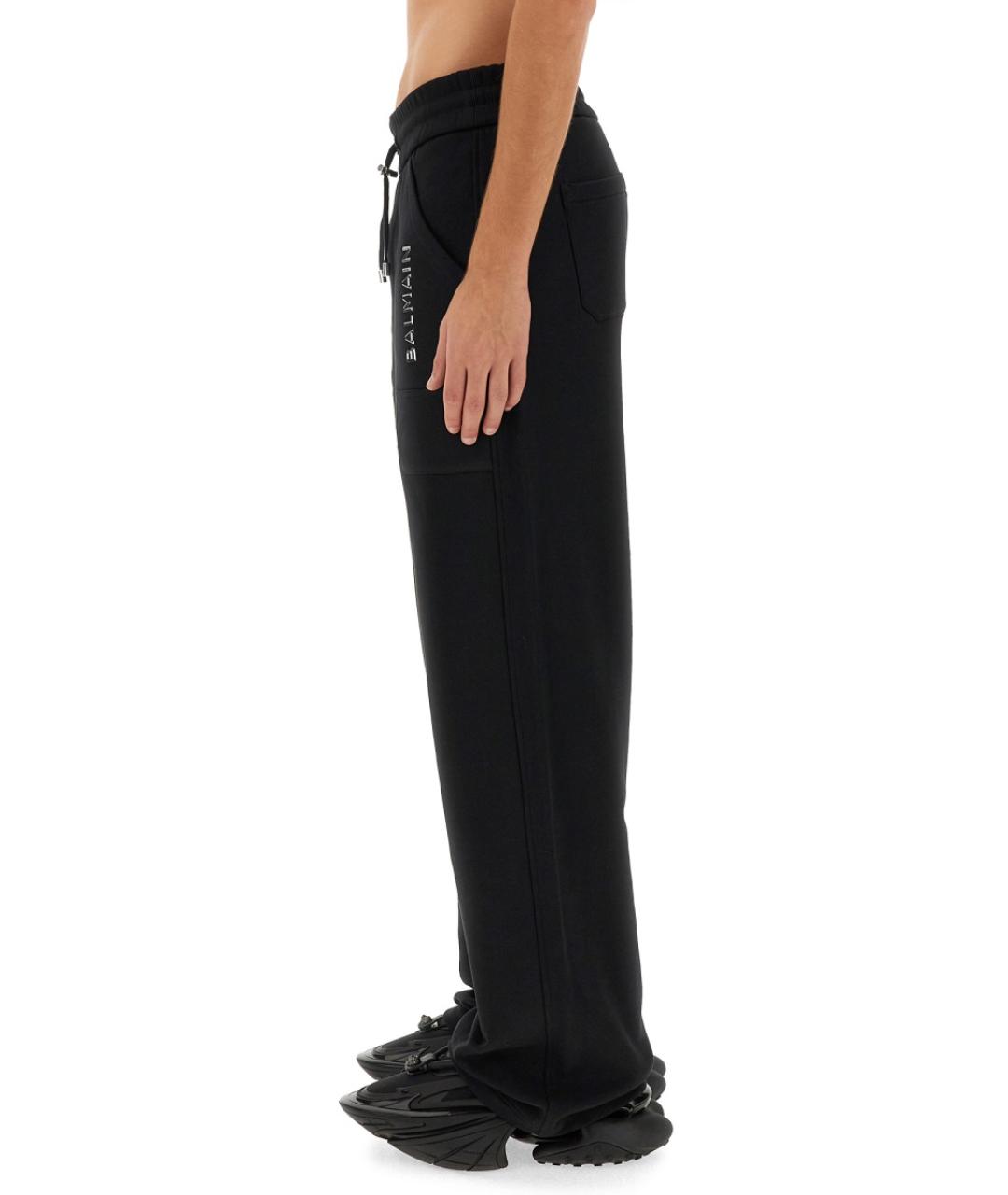 BALMAIN Черный хлопковый спортивный костюм, фото 4