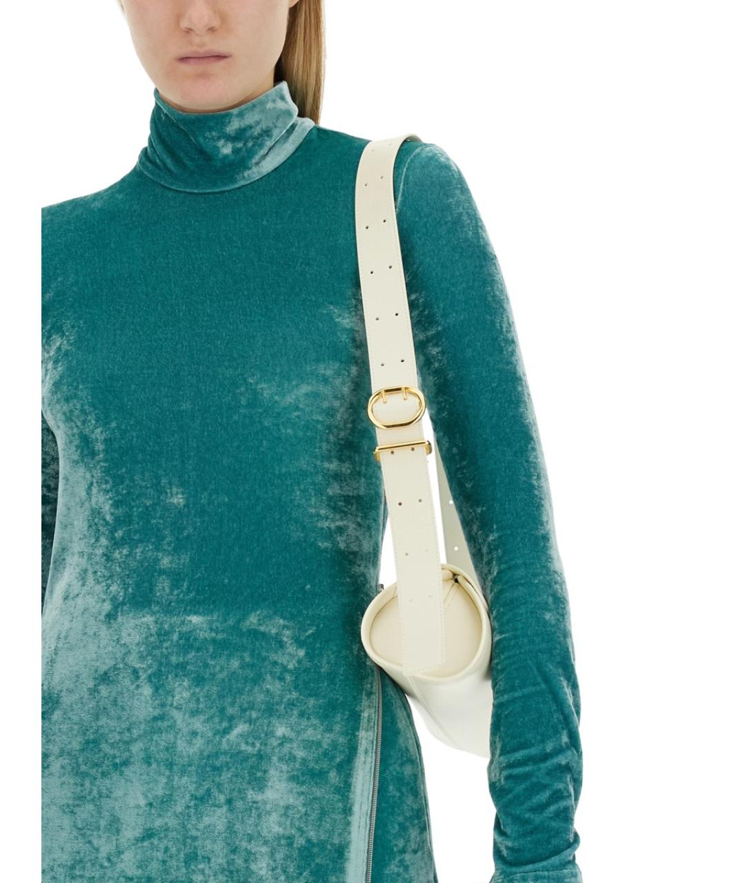 JIL SANDER Голубая полиамидовая водолазка, фото 5