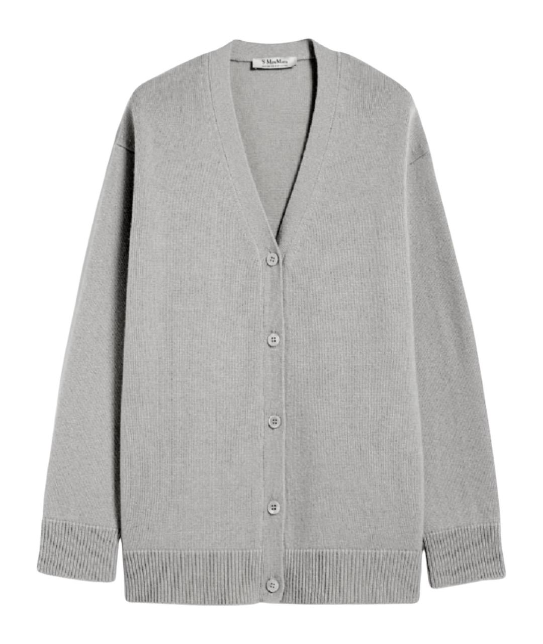 'S MAX MARA Серый шерстяной джемпер / свитер, фото 1