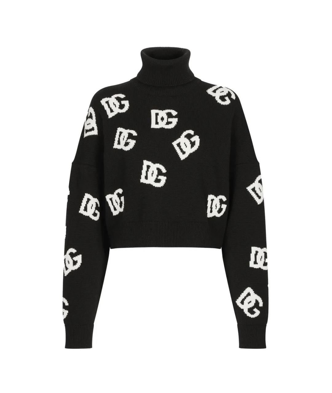 DOLCE&GABBANA Черный шерстяной джемпер / свитер, фото 1