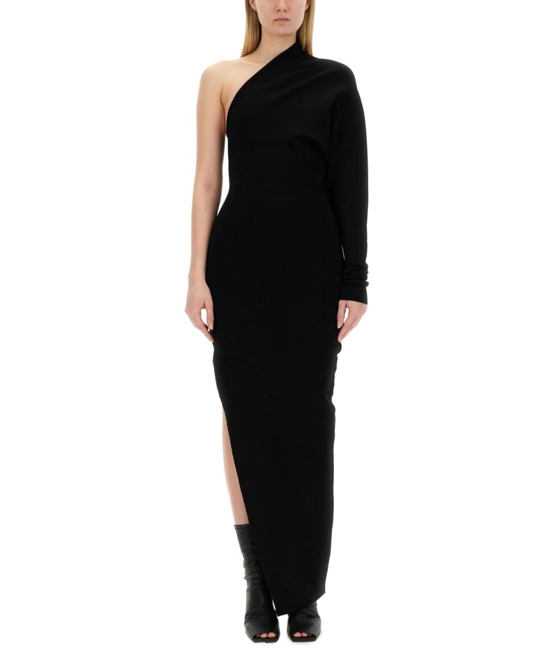 RICK OWENS Черное вискозное повседневное платье, фото 5