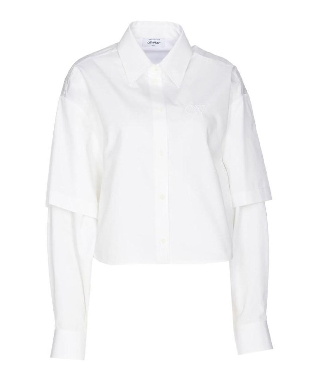 OFF-WHITE Белая хлопковая рубашка, фото 1