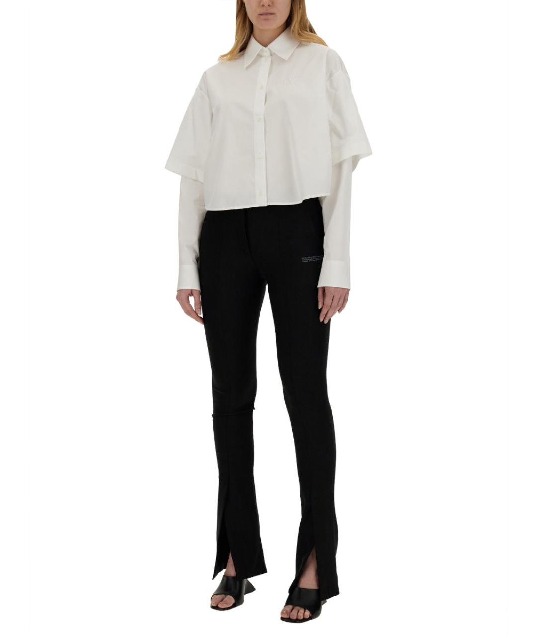 OFF-WHITE Белая хлопковая рубашка, фото 3