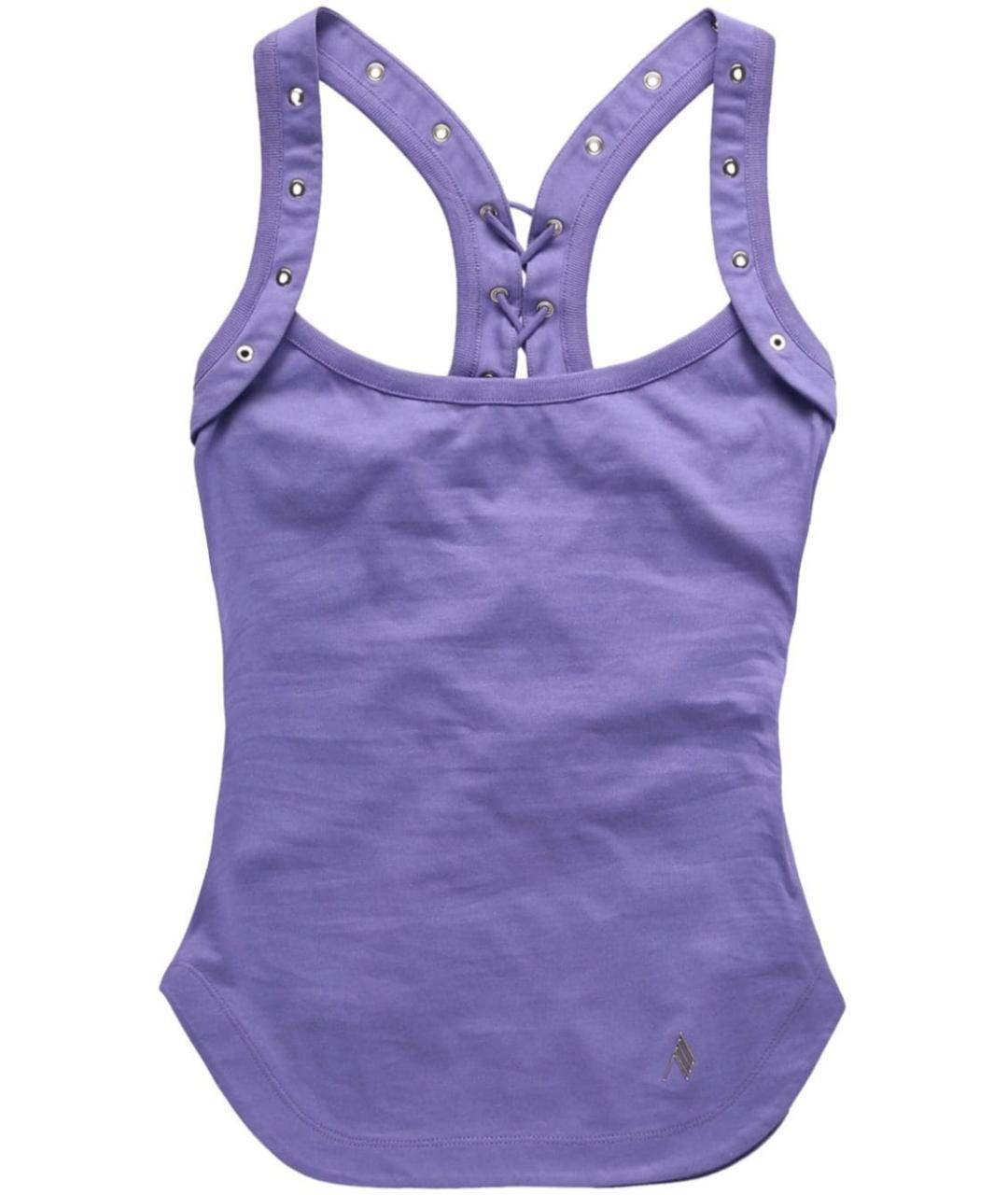 THE ATTICO Фиолетовая хлопковая майка, фото 1