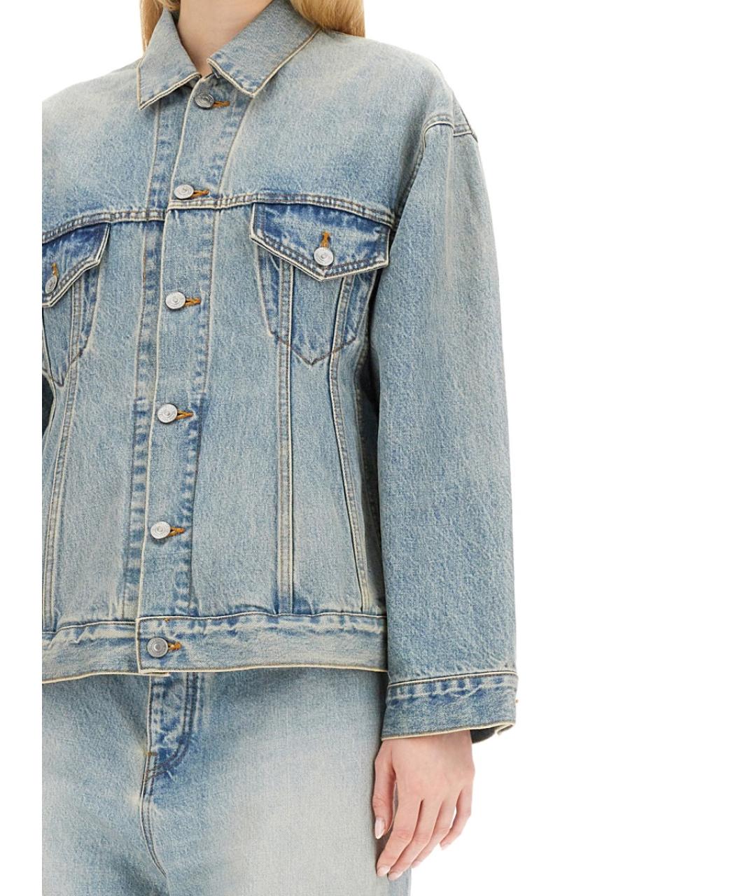 BALENCIAGA Синяя хлопковая куртка, фото 5