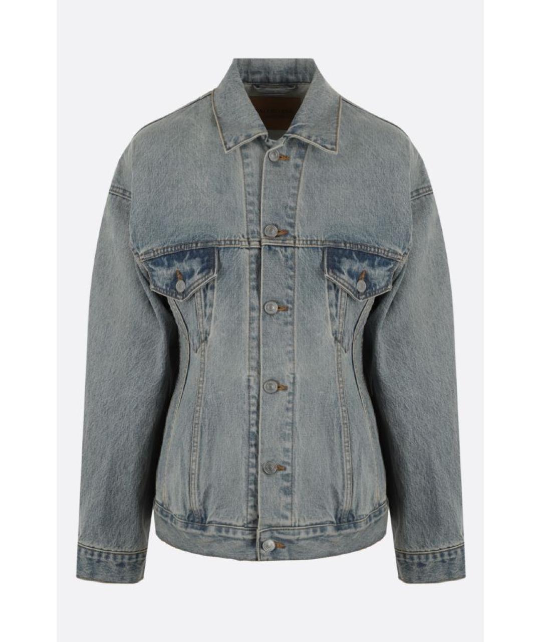 BALENCIAGA Синяя хлопковая куртка, фото 6