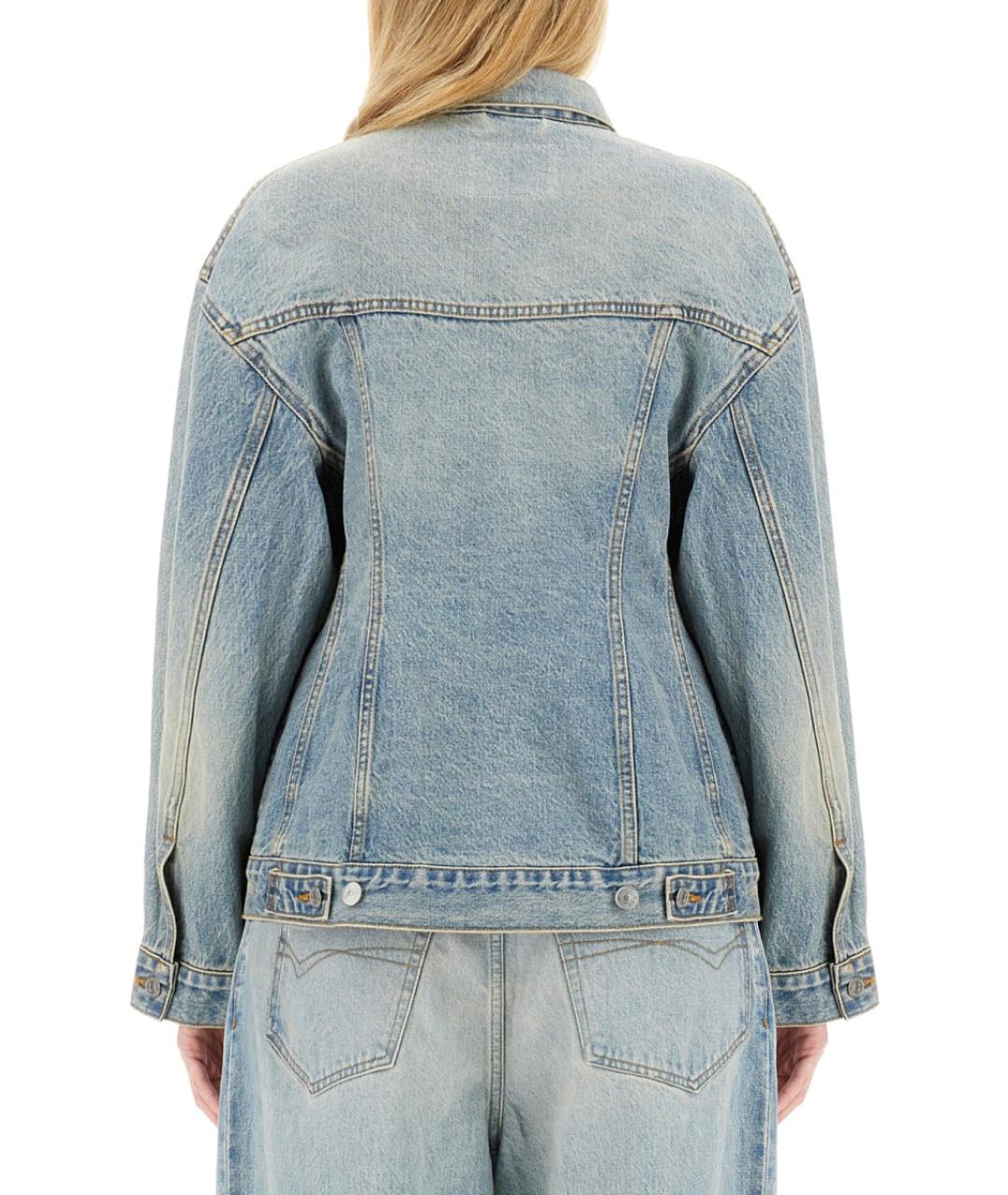 BALENCIAGA Синяя хлопковая куртка, фото 4