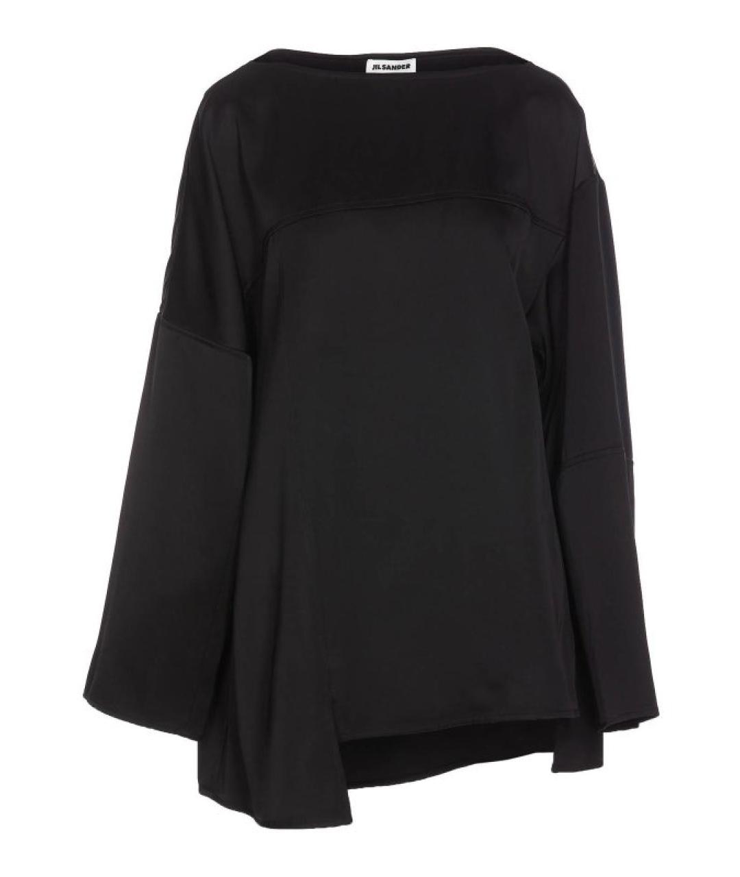 JIL SANDER Черная вискозная блузы, фото 1