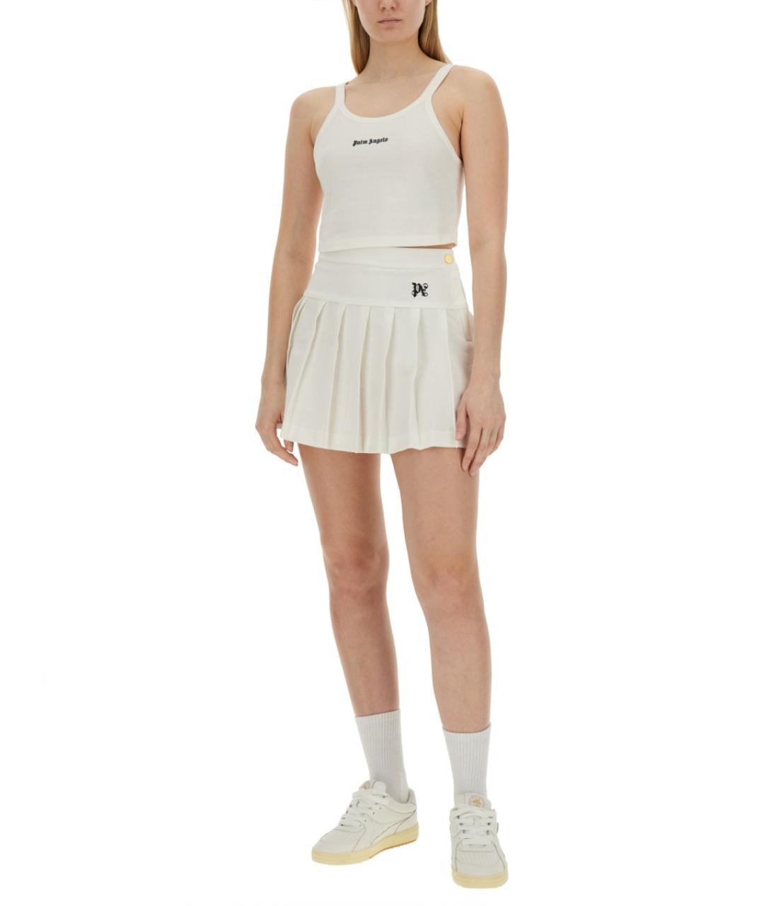 PALM ANGELS Белая хлопковая майка, фото 3