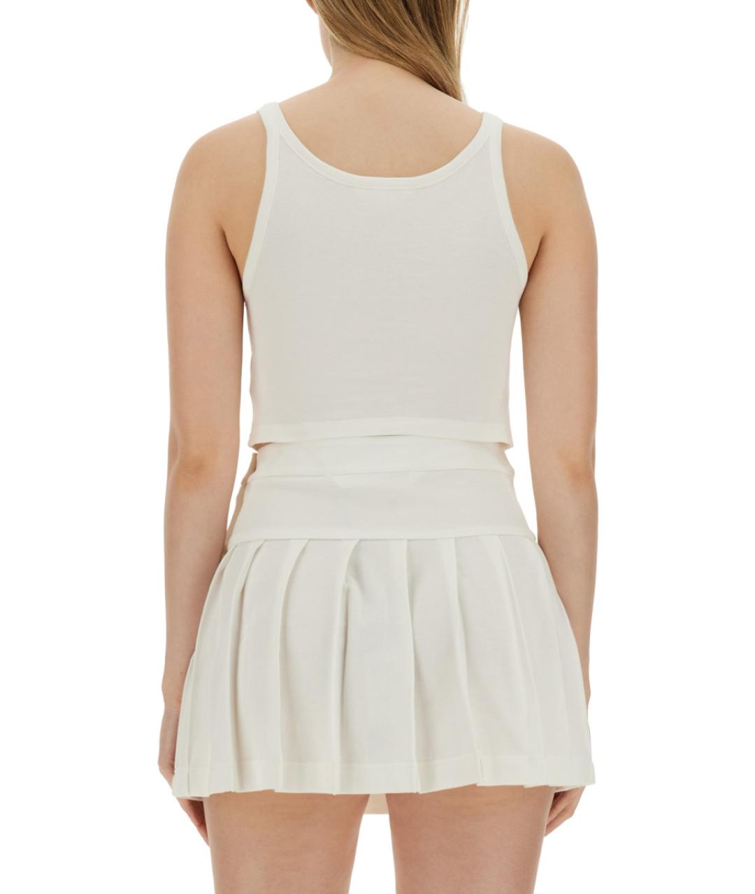 PALM ANGELS Белая хлопковая майка, фото 4