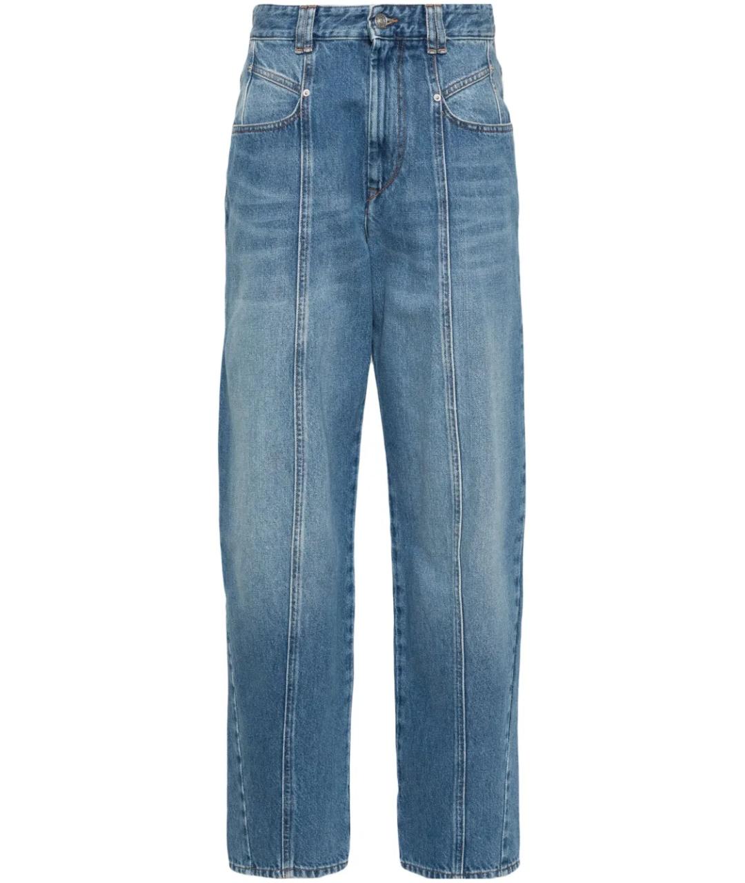 ISABEL MARANT Синие хлопковые прямые джинсы, фото 1