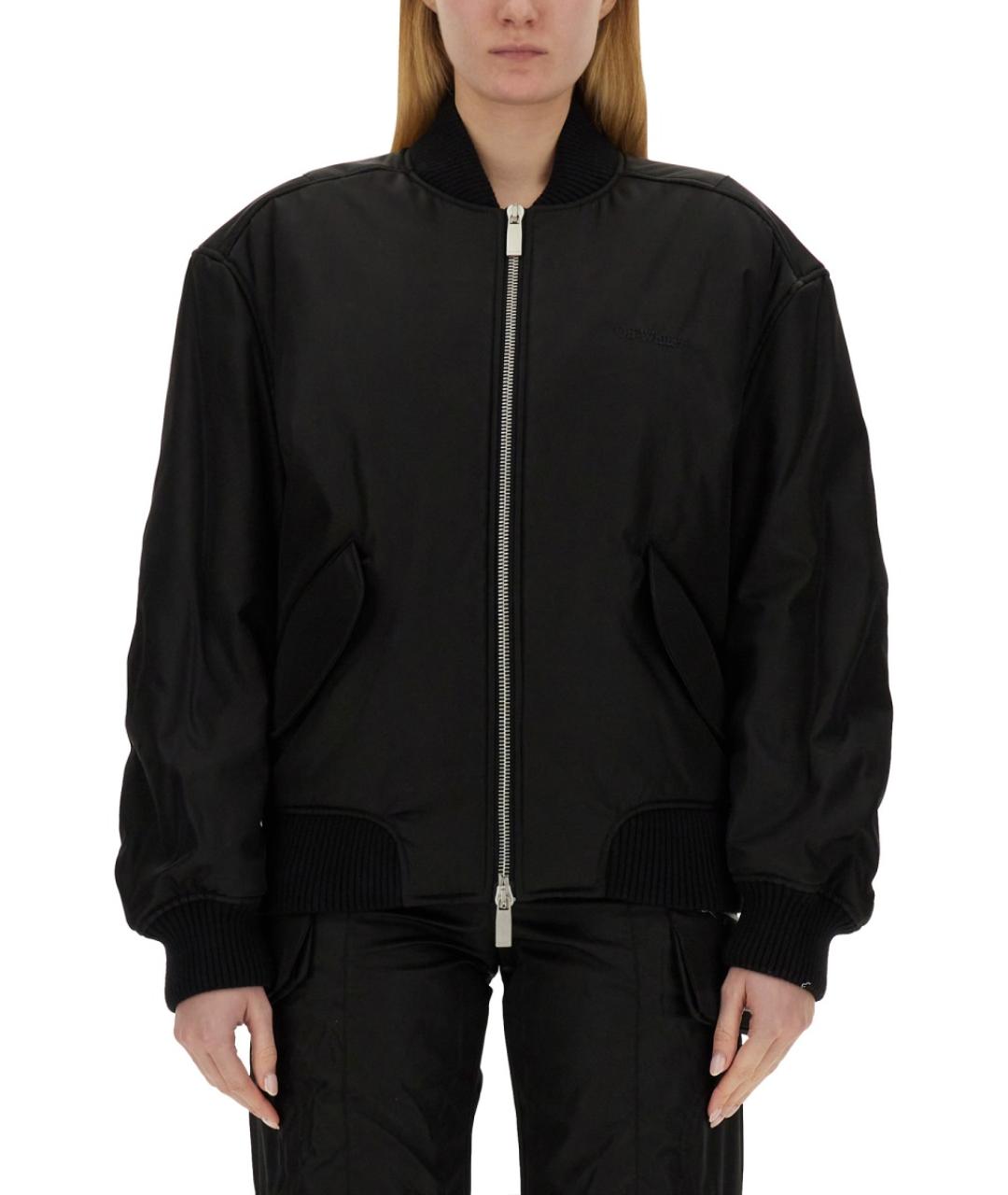OFF-WHITE Черная полиамидовая куртка, фото 2