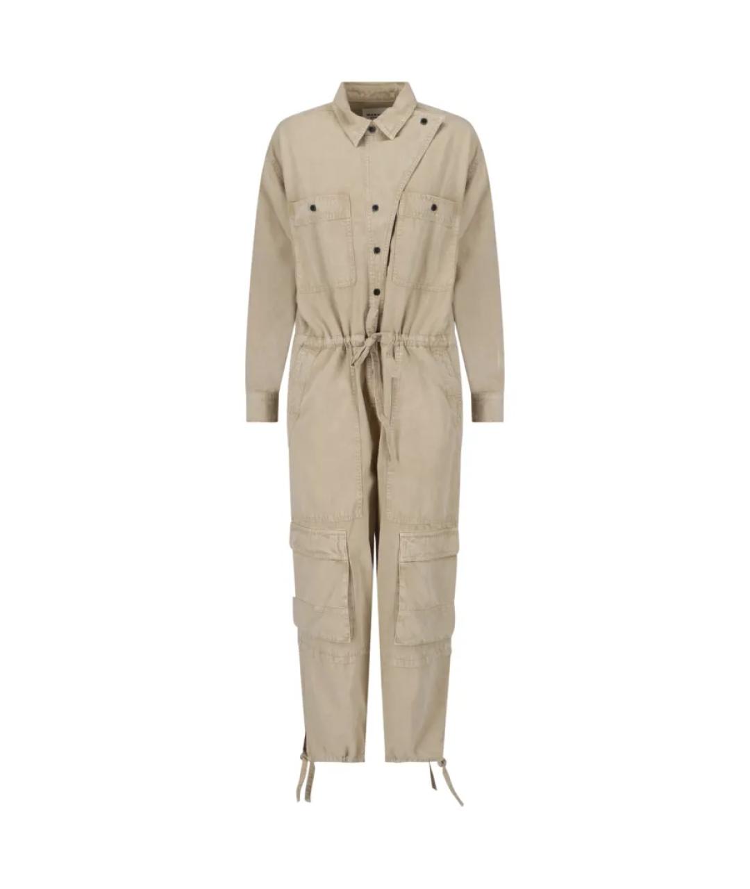 ISABEL MARANT ETOILE Бежевый хлопковый комбинезон, фото 1