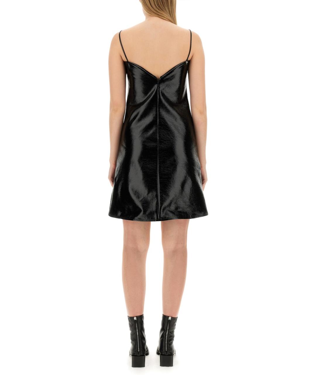 COURREGES Черное полиэстеровое повседневное платье, фото 4