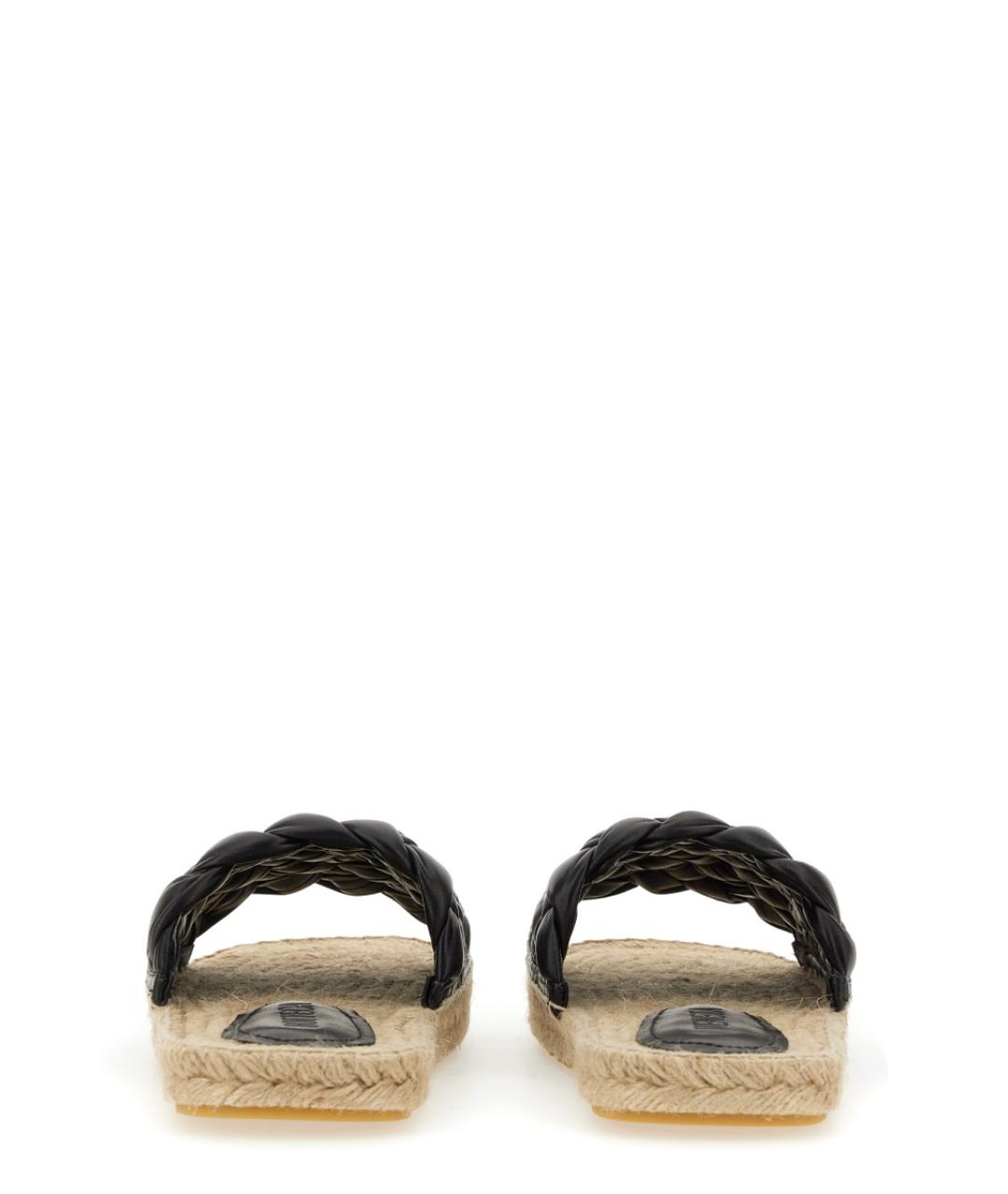 BOTTEGA VENETA Черные кожаные сандалии, фото 3