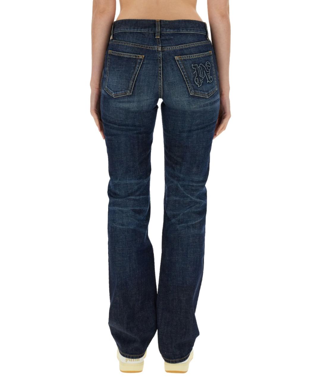 PALM ANGELS Синие хлопковые прямые джинсы, фото 3