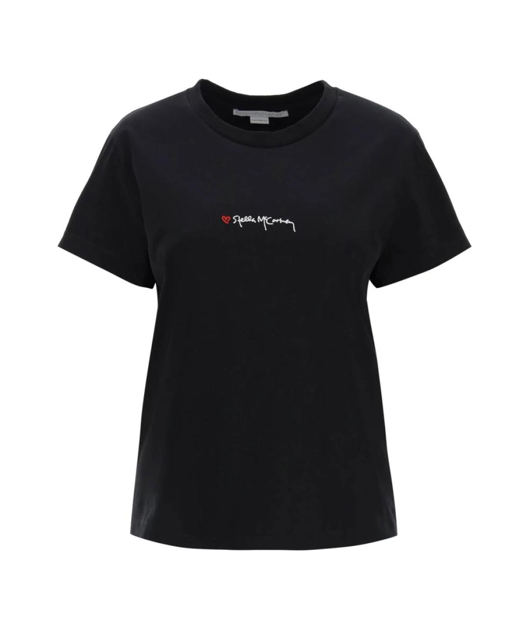 STELLA MCCARTNEY Черная хлопковая футболка, фото 1