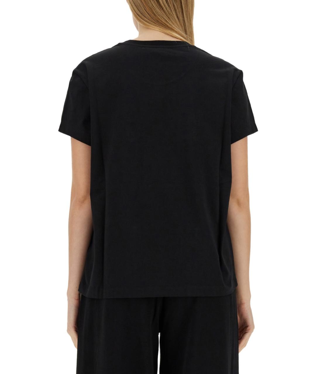 STELLA MCCARTNEY Черная хлопковая футболка, фото 4