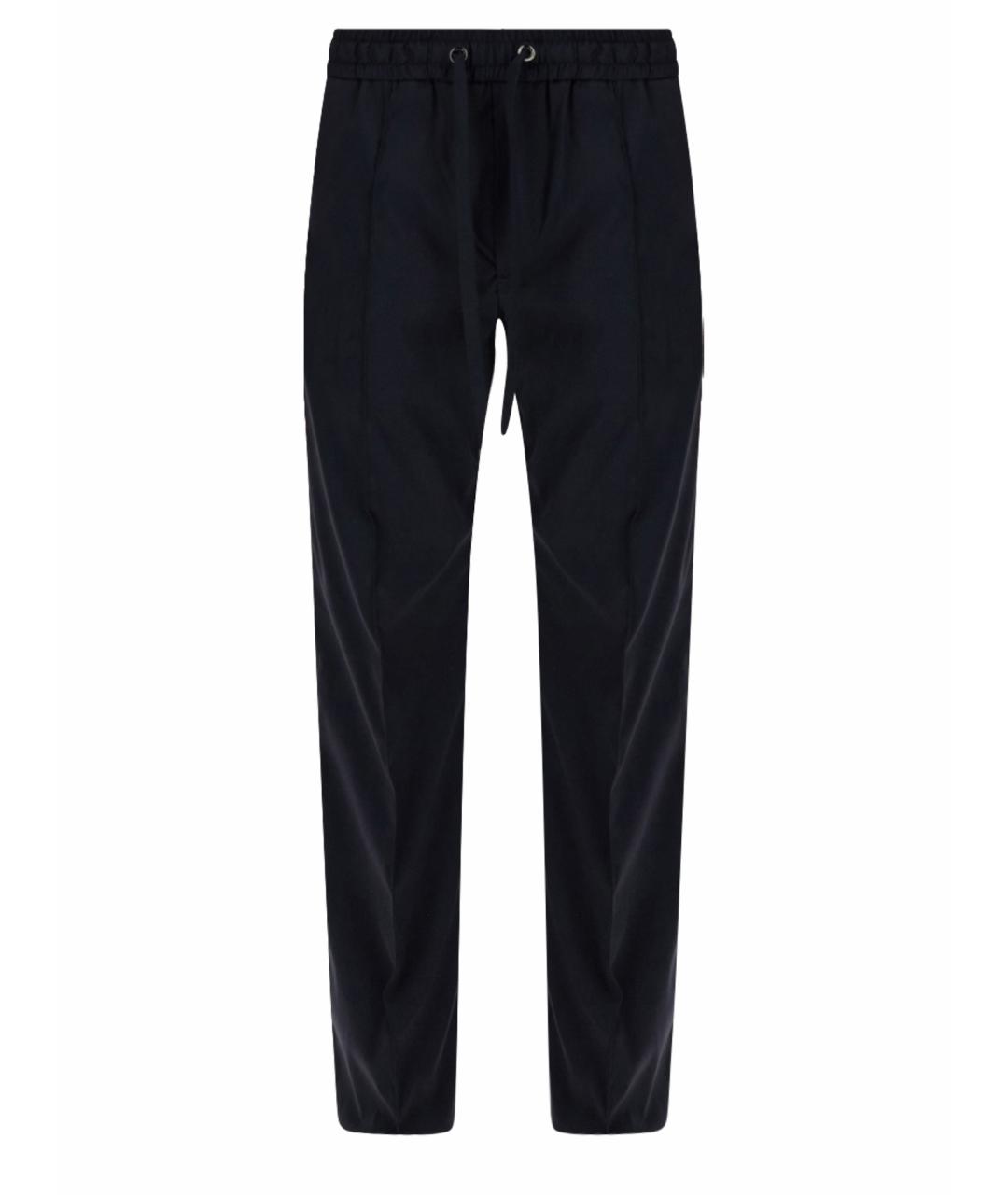 DOLCE&GABBANA Синие полиамидовые повседневные брюки, фото 1