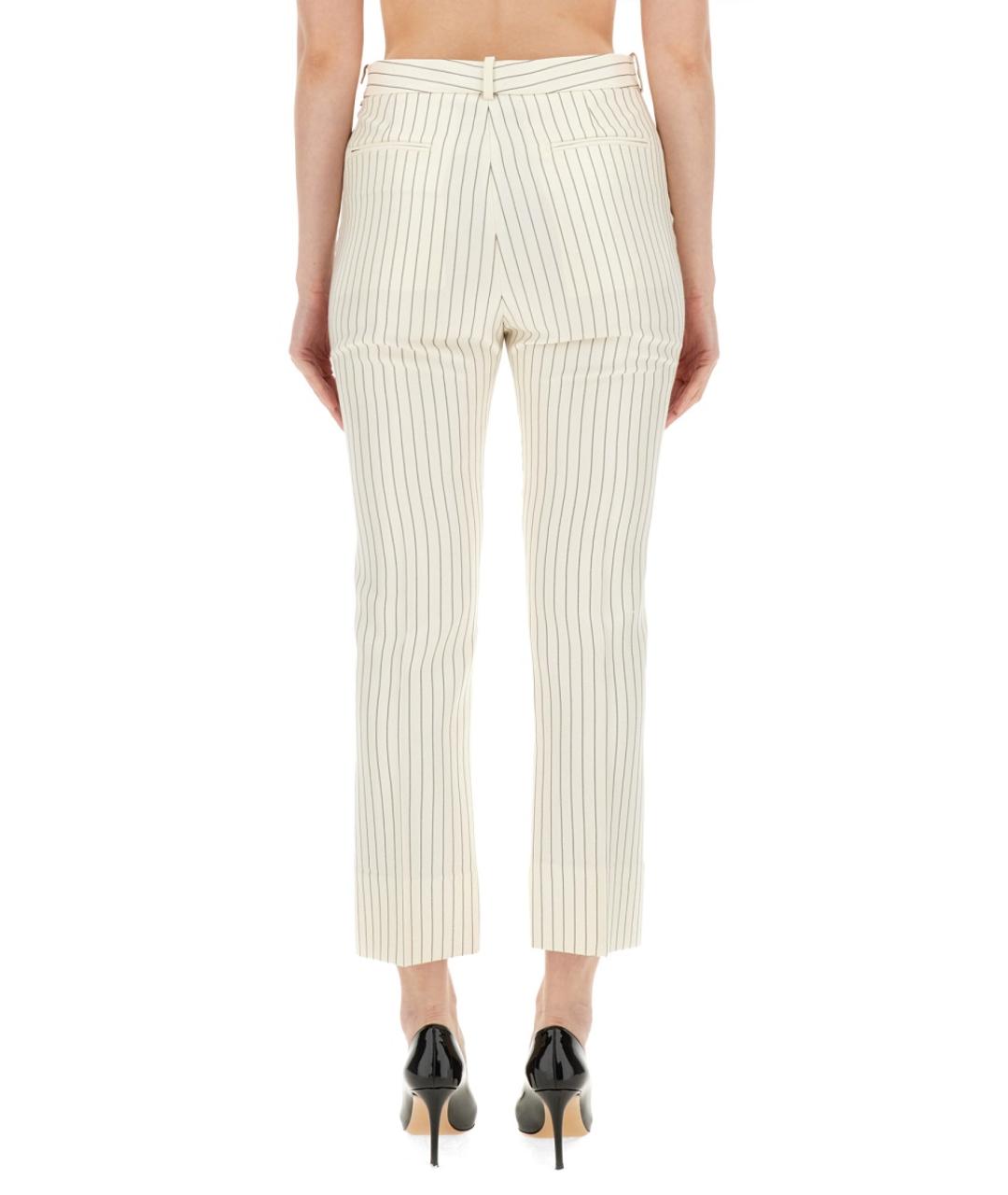 TOM FORD Бежевые шерстяные прямые брюки, фото 4