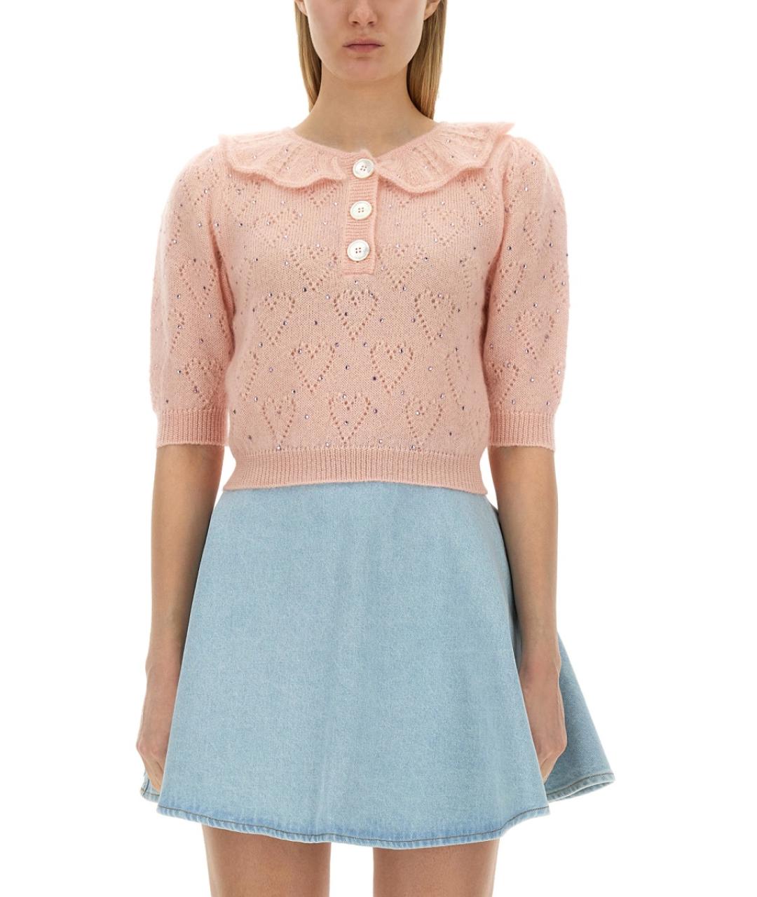 ALESSANDRA RICH Розовый джемпер / свитер, фото 2