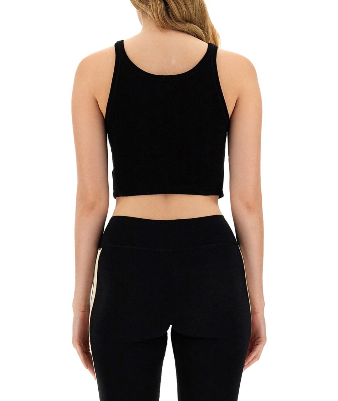 PALM ANGELS Черная хлопковая майка, фото 4