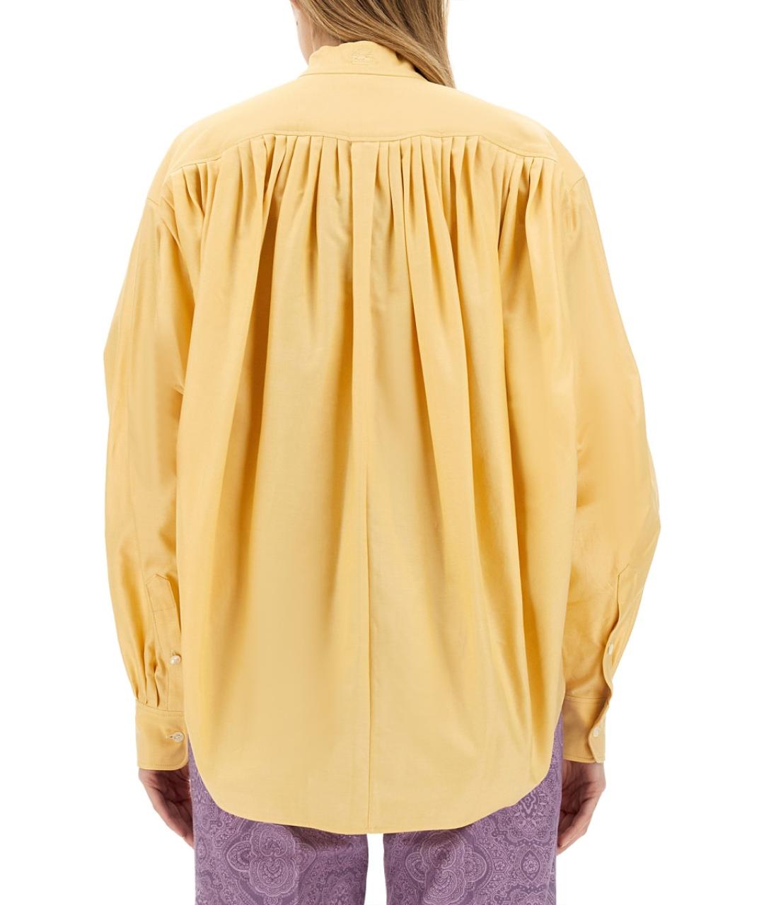 ETRO Желтая хлопковая рубашка, фото 3