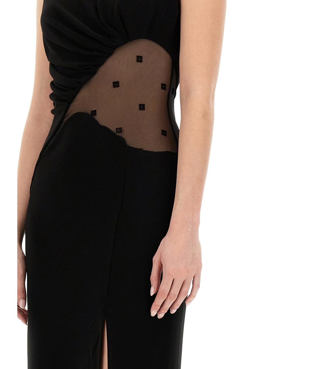 GIVENCHY Черное вискозное вечернее платье, фото 5