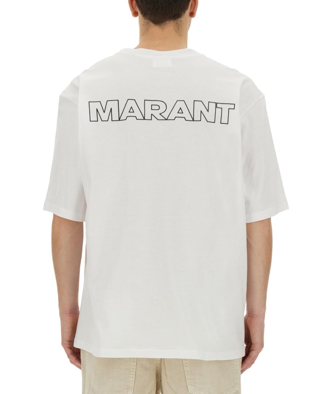 ISABEL MARANT Белая хлопковая футболка, фото 4