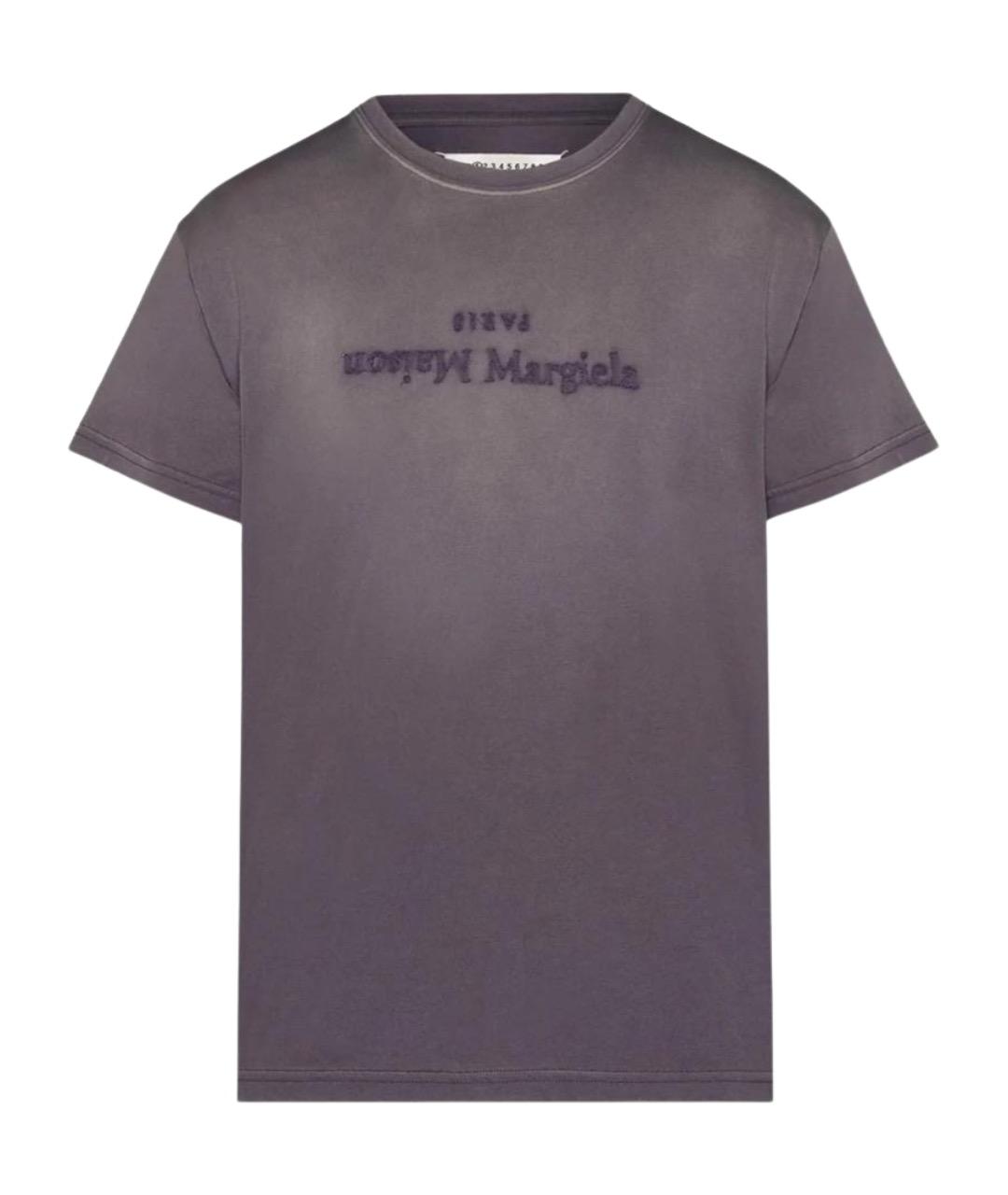 MAISON MARGIELA Фиолетовая хлопковая футболка, фото 1