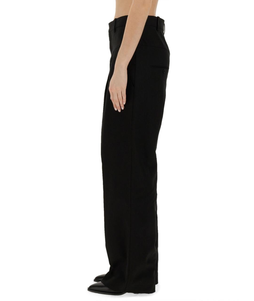 ISABEL MARANT Черные хлопковые прямые брюки, фото 5