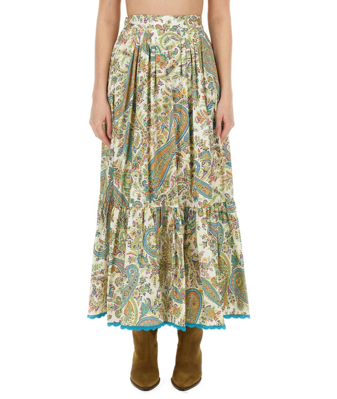 ETRO Мульти хлопковая юбка макси, фото 1